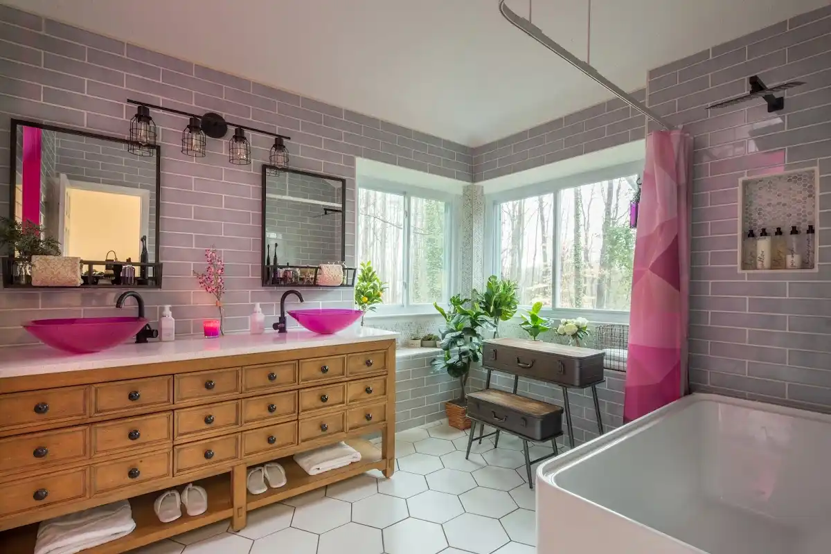 Bathroom renovation after water damage restoration in Forest Hills